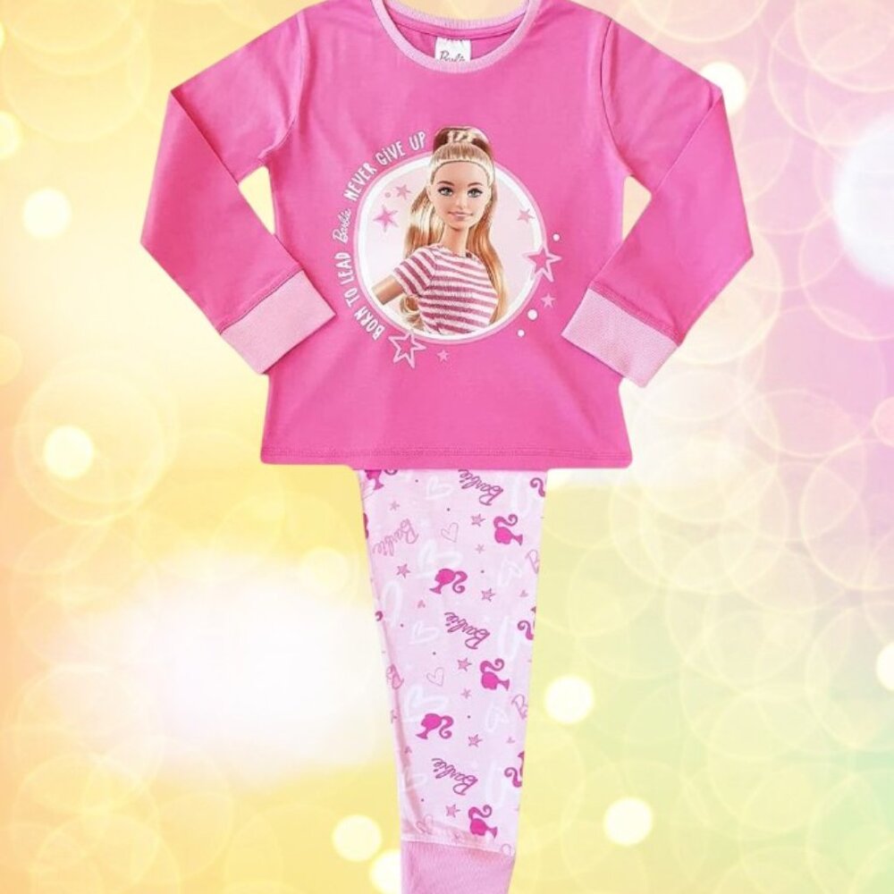 Barbie™ “Don’t Give Up” Pajama Set – Pink Magic Edition Cotton 4T Cozy sleepwear